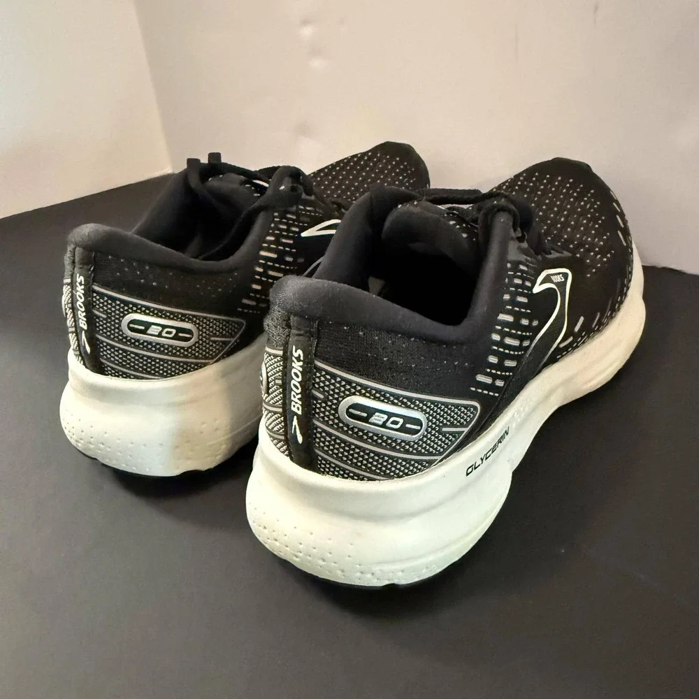 Brooks Glycerin 20 Womens Running Shoes Black White 1203691B059 Size 8.5 B